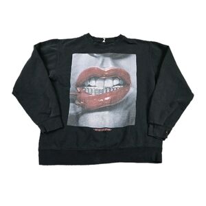 independent traders co Artisticreation Grill Lips Sweatshirt Grunge Streetwear
